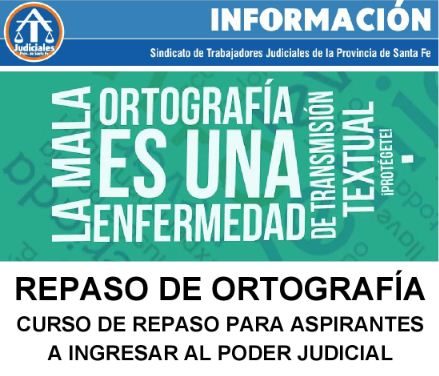 CURSO DE REPASO DE ORTOGRAFÍA PARA ASPIRANTES A INGRESAR AL PODER JUDICIAL