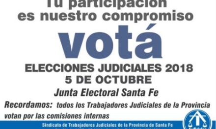 5 DE OCTUBRE: ELECCIONES JUDICIALES 2018