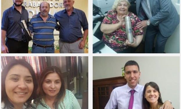 IMÁGENES DE CUMPLEAÑEROS QUE RECIBIERON SU OBSEQUIO