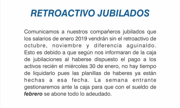 RETROACTIVO JUBILADOS
