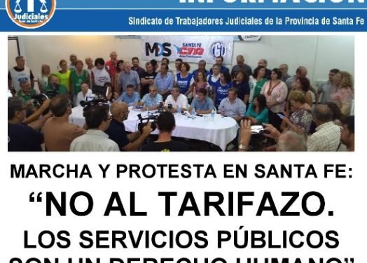 MARCHA Y PROTESTA CONTRA LOS TARIFAZOS