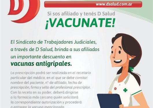 DESCUENTO EN VACUNAS ANTIGRIPALES PARA AFILIADOS POSEEDORES DE DSALUD (EX FARMAS)