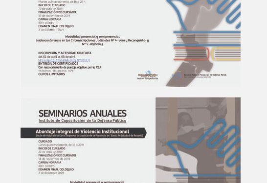 Curso Anual de Capacitación en Defensa Pública y Abordaje Integral de Violencia Institucional