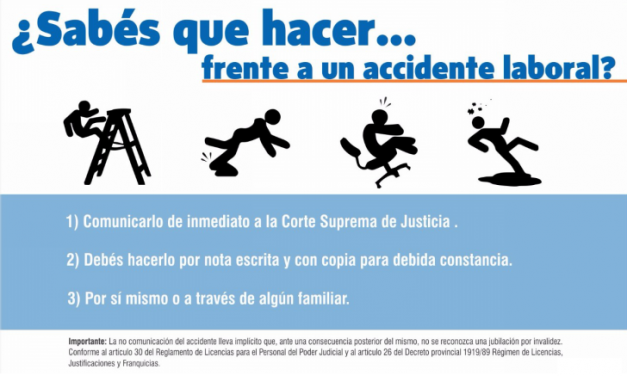 ¿SABÉS QUÉ HACER ANTE UN ACCIDENTE LABORAL?