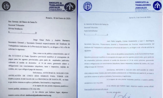 ADELANTO DE HABERES COMO RESULTADO DE NUESTRAS GESTIONES