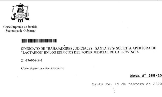LACTARIOS EN SANTA FE: RESPUESTA DE LA CORTE AL PEDIDO GREMIAL
