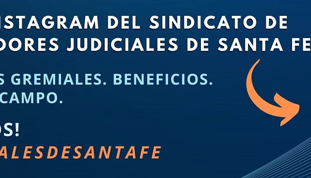 JUDICIALES DE SANTA FE: UNA NUEVA CUENTA DE INSTAGRAM PARA LAS Y LOS TRABAJADORES JUDICIALES