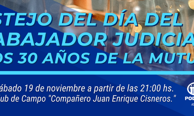 FESTEJO POR EL DÍA DEL TRABAJADOR Y TRABAJADORA JUDICIAL Y LOS 30 AÑOS DE LA MUTUAL!