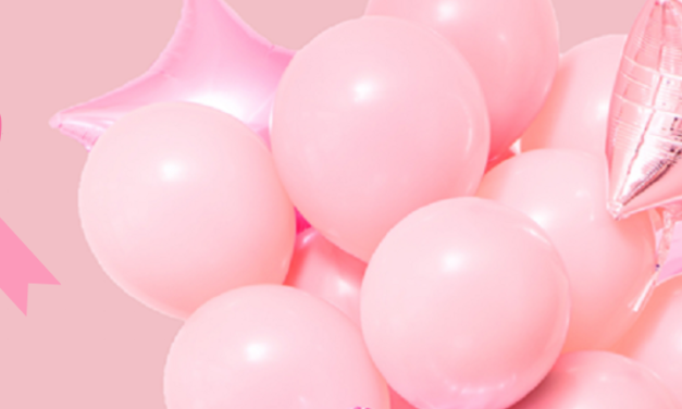 SUELTA DE GLOBOS EN LA PUERTA DEL PALACIO DE TRIBUNALES DE SANTA FE PARA CONCIENTIZAR Y PREVENIR EL CÁNCER DE MAMA