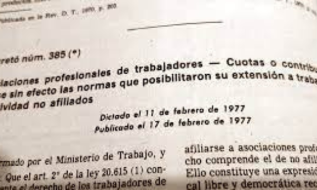EL DÍA QUE LA DICTADURA DEJÓ SIN AFILIADAS Y AFILIADOS A LOS SINDICATOS