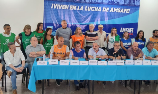 DECLARACIÓN CONJUNTA DE SINDICATOS ESTATALES DE CGT Y CTA DE LA PROVINCIA DE SANTA FE