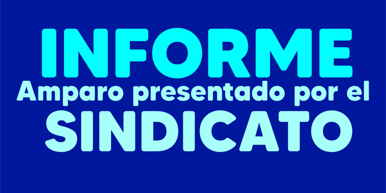 Informe del Amparo presentado por el Sindicato