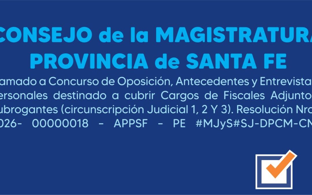 CONSEJO de la MAGISTRATURAPROVINCIA de SANTA FE