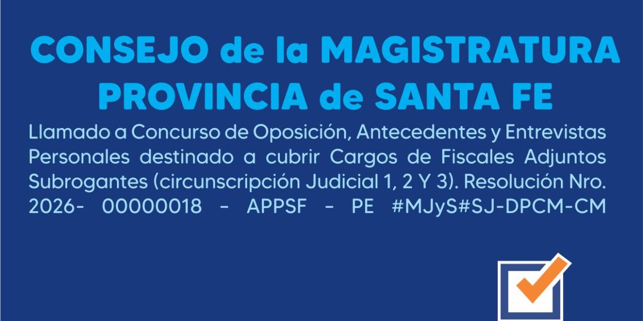 CONSEJO de la MAGISTRATURAPROVINCIA de SANTA FE
